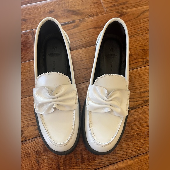 Yohji Yamamoto Loafers Soft Glass Thick Sole White Black Size 7 (2 Japanese) - Picture 14 of 16